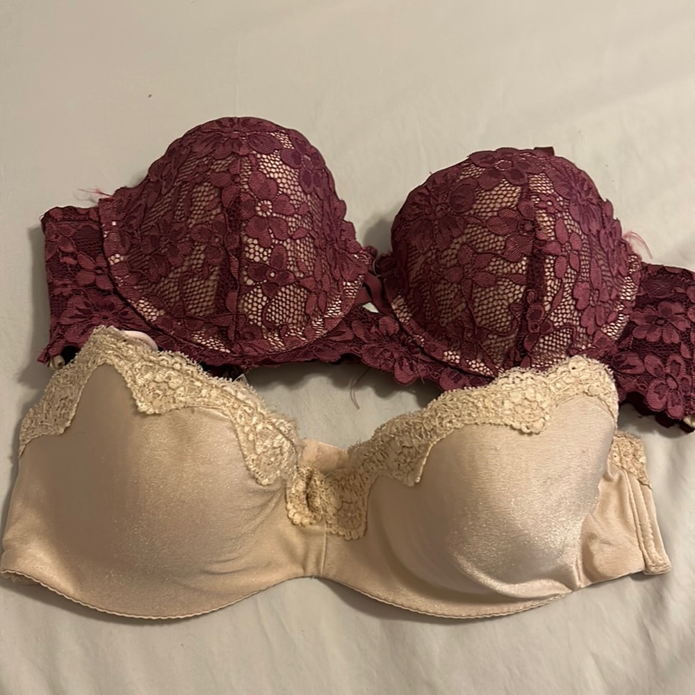 36B bras nude isssac mizrahi and purple Jessica Simpson